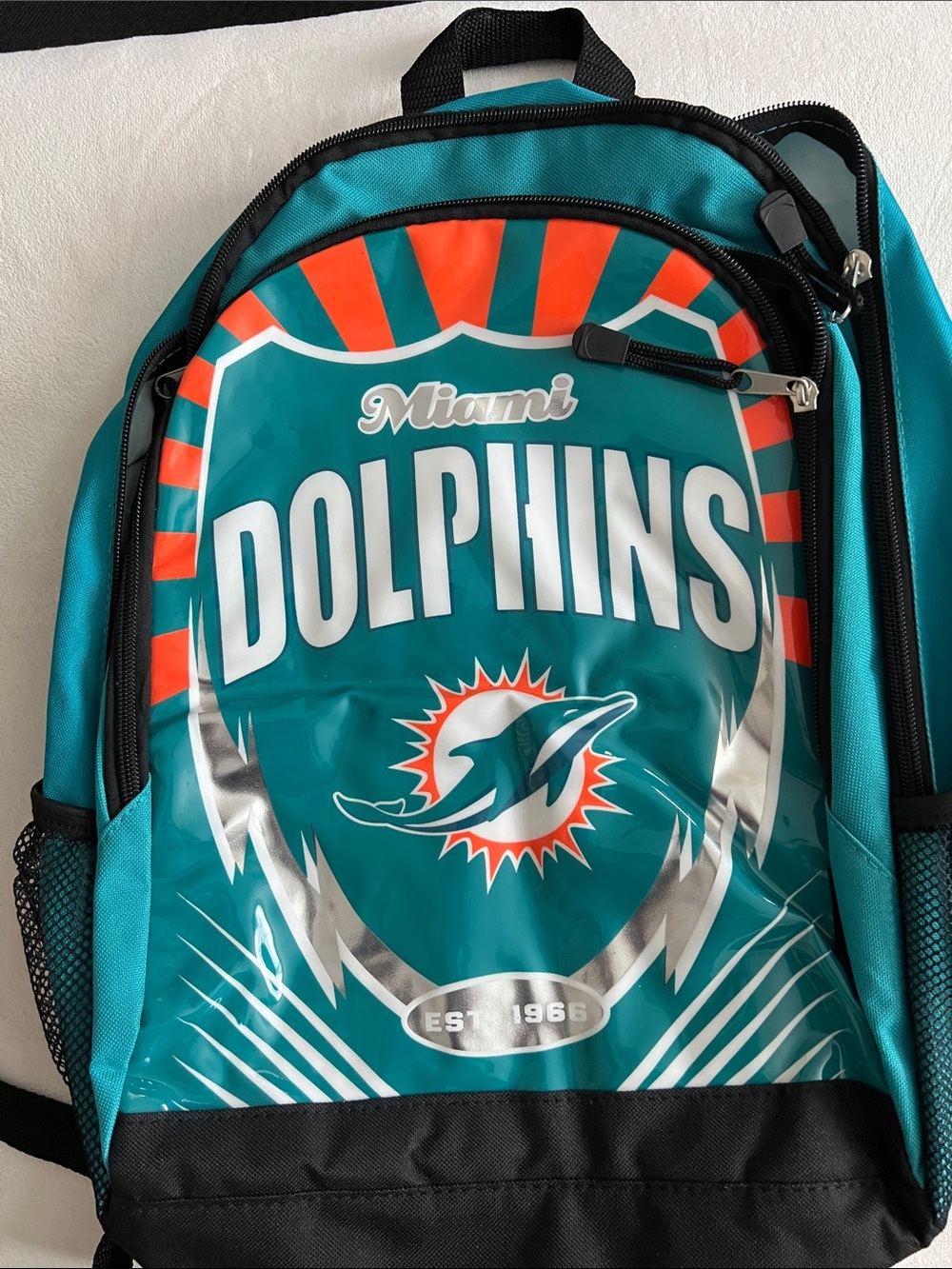 NFL Miami Dolphins Teal Orange Black Backpack